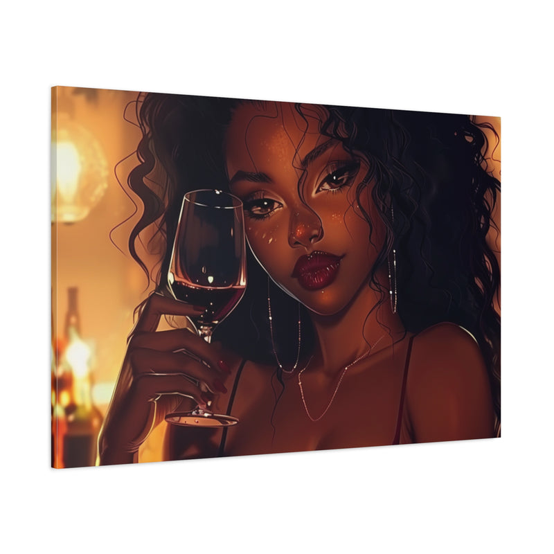 Sipping while Slaying - Stretched, 1.25" Matte Canvas