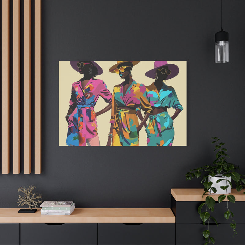 Rich Aunty Gang - Matte Canvas