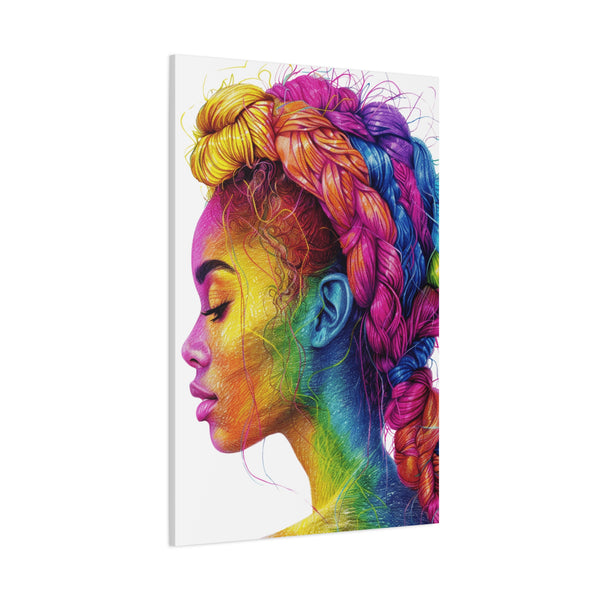 Tangled Hues - Stretched, 1.25" Matte Canvas