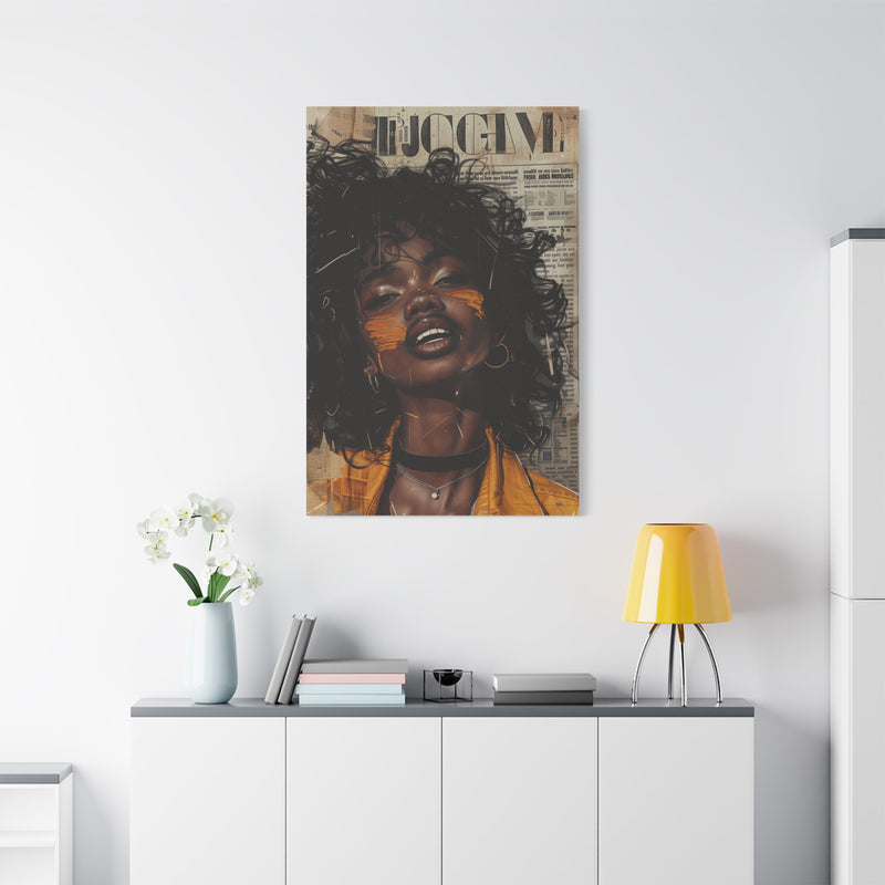 Afro Mystique - Stretched, 1.25" Matte Canvas